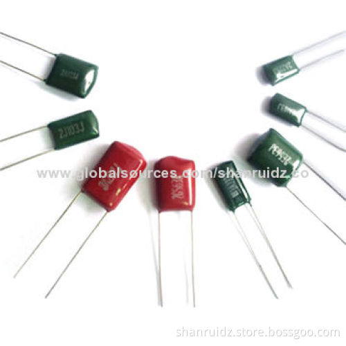 Mylar Polyester Capacitors with 5mm Pitch, Small Type, PEI Caps, 400V DC